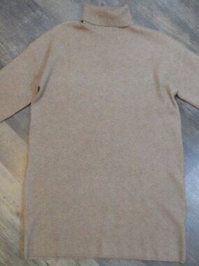 Pomander Place Vivianne Hazelwood Dress 3/4 Sleeve Caramel Color Sz Small
